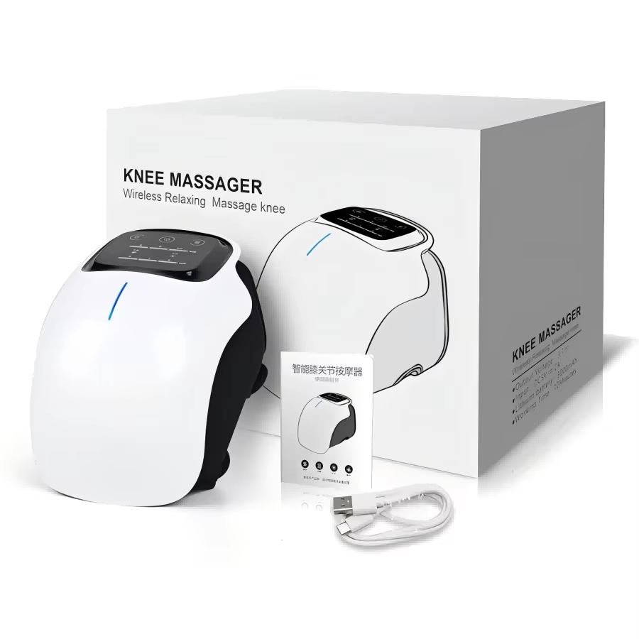 Multifunctional Smart Cordless Knee Massager Vibration Knee Relaxing Massage Machine Joint Knee Device Gifts for Grandma Grandpa